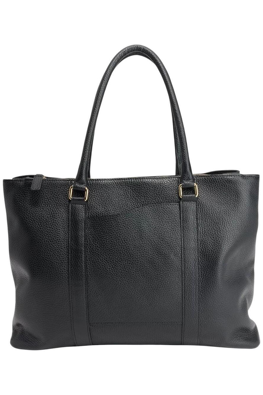 Terrida The Colorful Leather Tote Bag Black